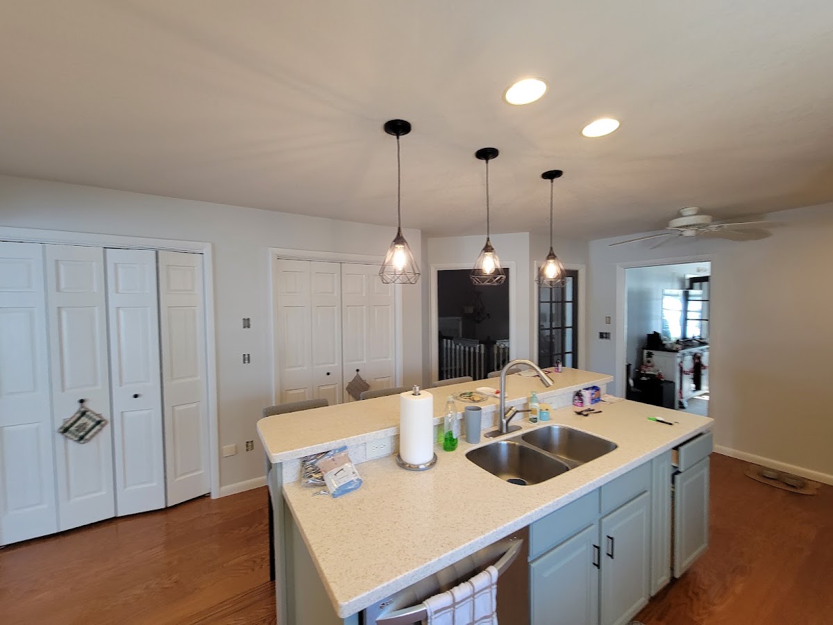 Finished white kitchen