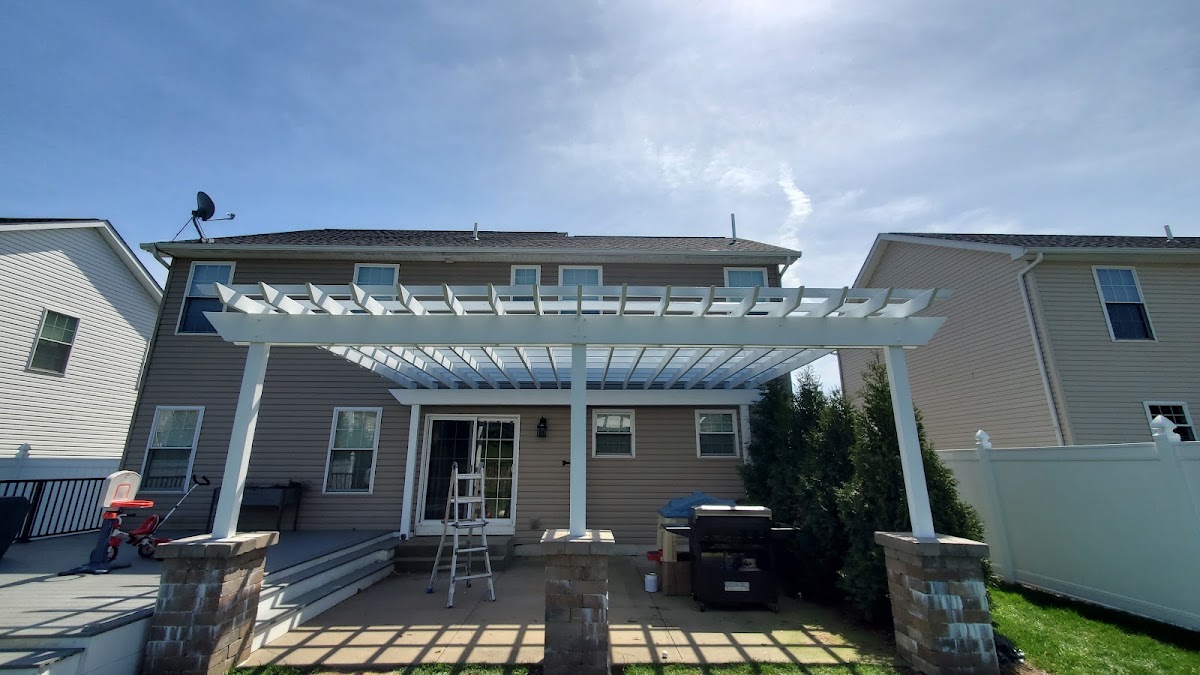 Backyard pergola and patio